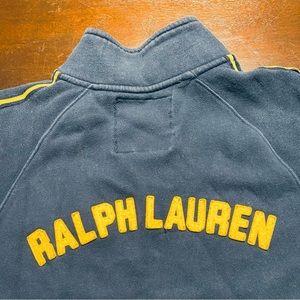 Mens Polo Ralph Lauren Full Zip Nany Blue Embroidered Sweatshirt Size Large